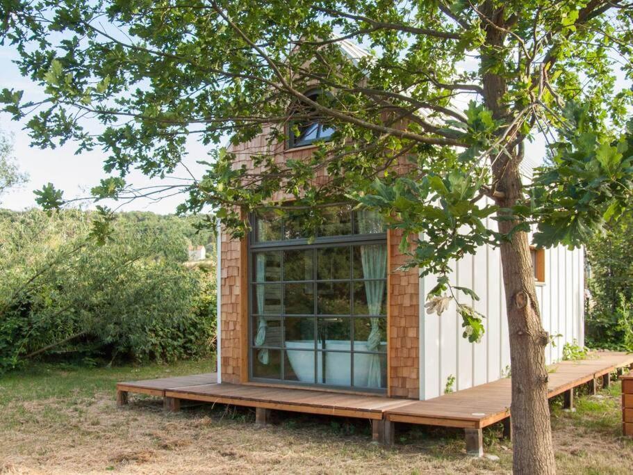 Tiny Haus Auf Idyllischem Grundstueck Im Rittergut Villa Klipphausen Ngoại thất bức ảnh